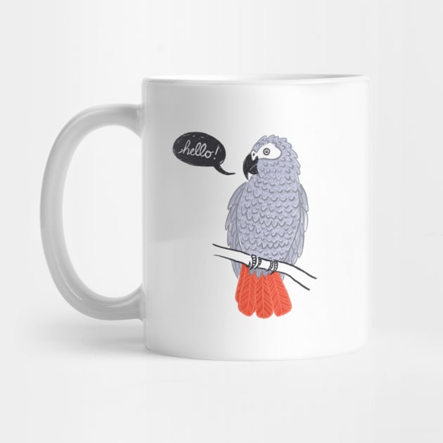 African Grey by IllustratedActivist